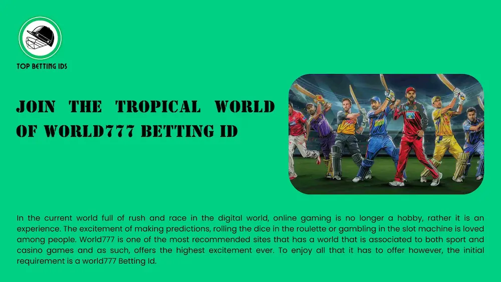 World777 Betting Id - Top Betting Ids