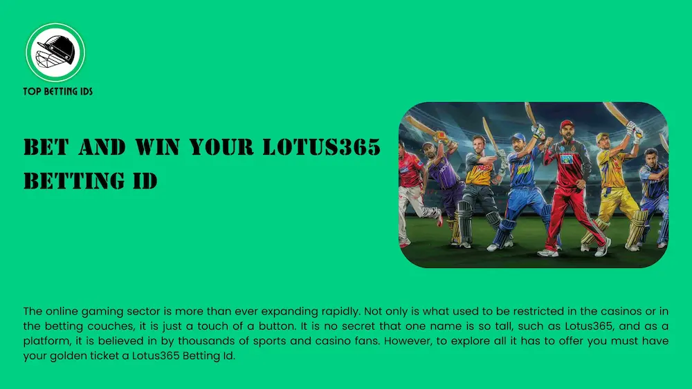 Lotus365 Betting Id - Top Betting Ids